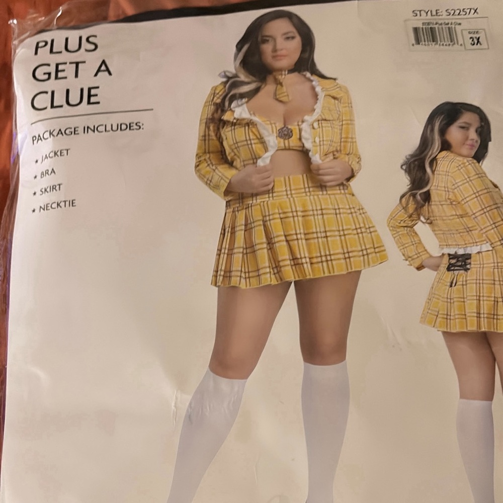 Ashley Stewart Yellow Plaid Kids Costume Set